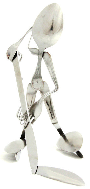Hockey Player - Spoon - Spoon and Fork Art