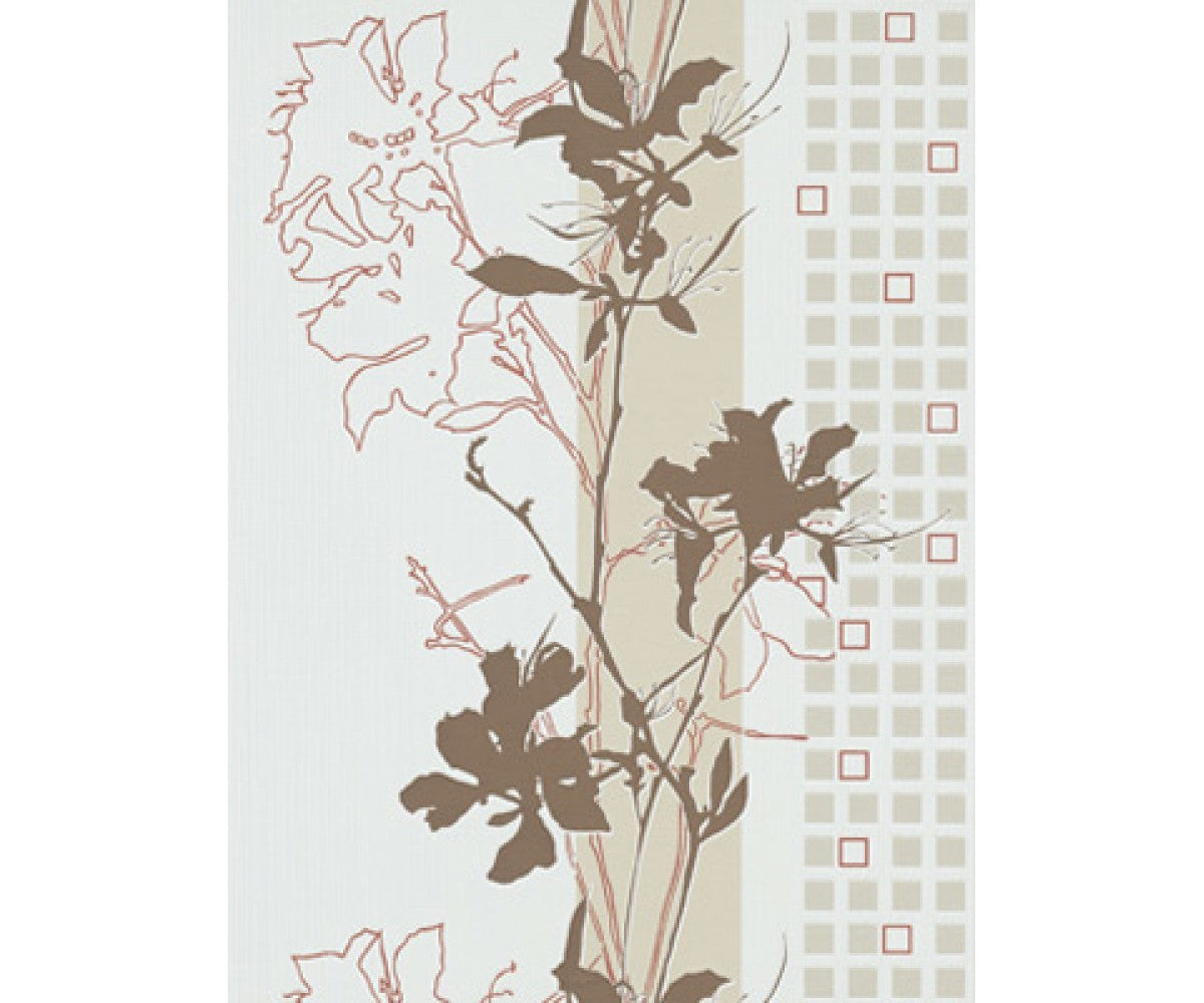 Beige 6745-11 Floral Wallpaper