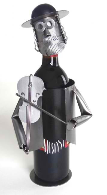 Fiddler Judaica Wine Bottle Holder