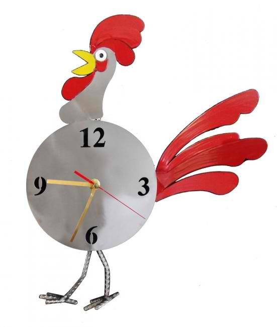 Cock-A-Doodle Rooster Wall Clock