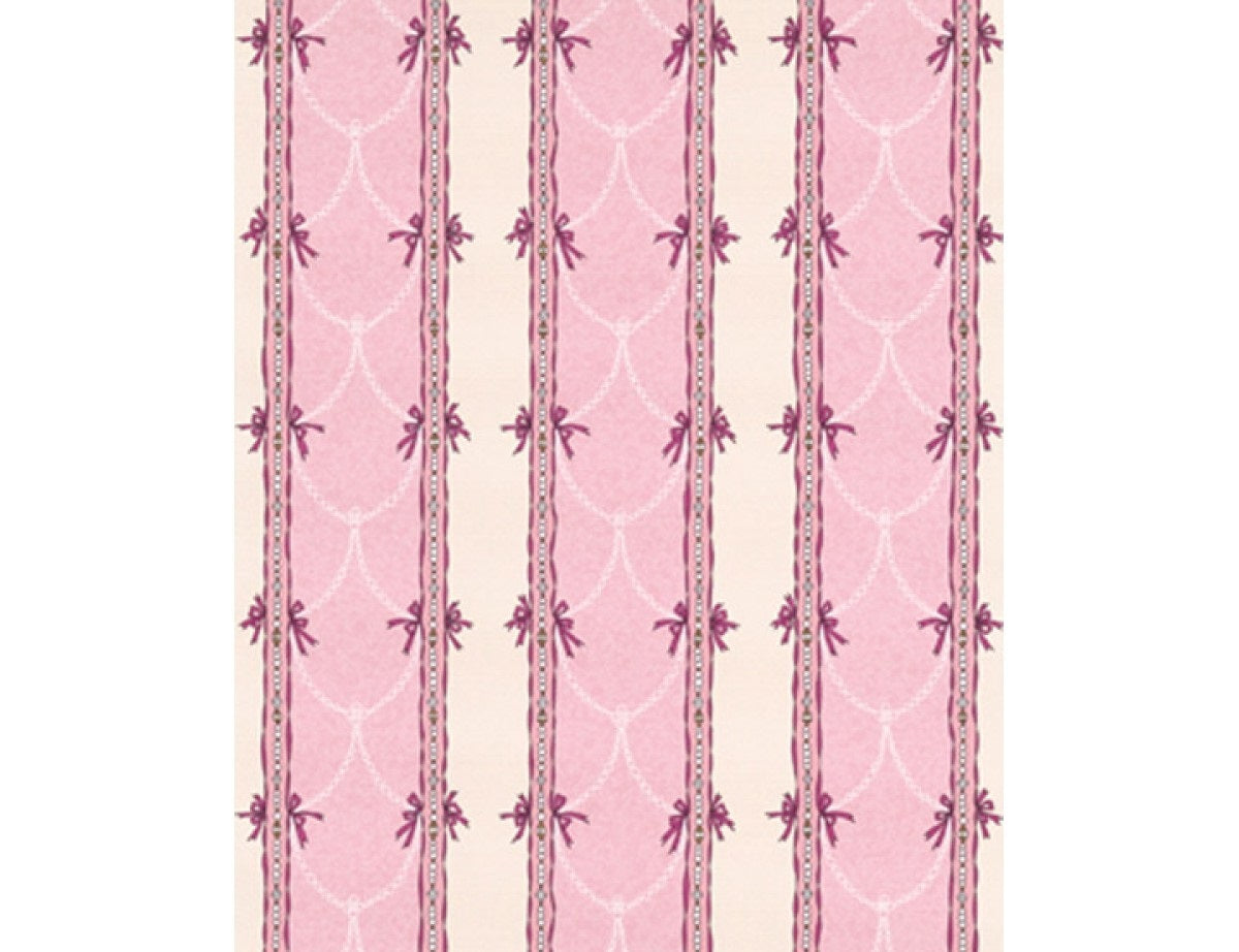 Beads Stripes Rose Pink 7305-05 Wallpaper