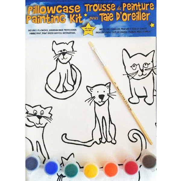 Cats Painting Kit Pillowcase