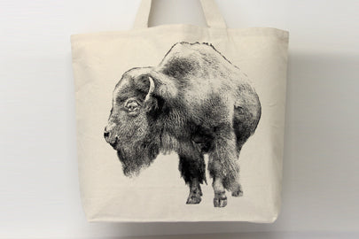 Bison Tote Bag Large