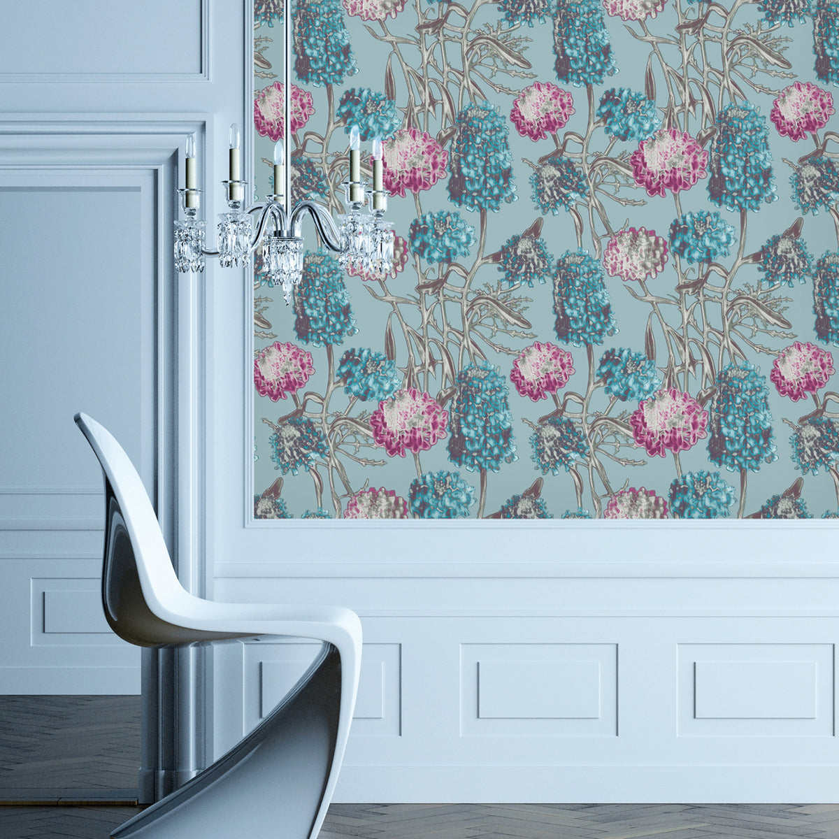 Hydrangea Azure HY085 Wallpaper