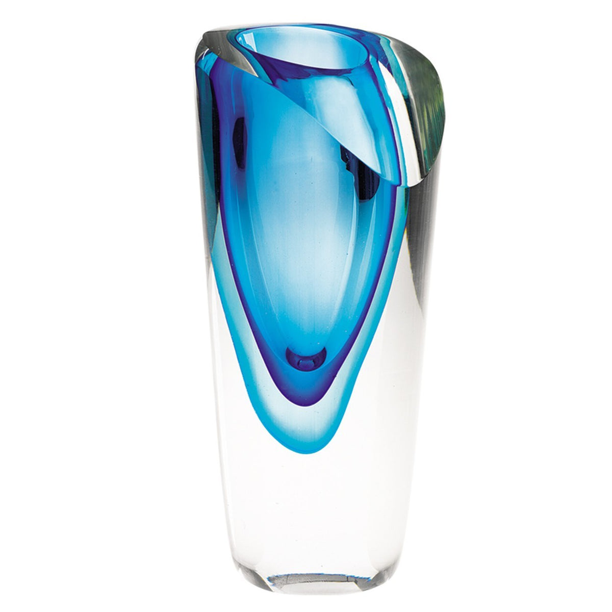 Azure Glass Vase
