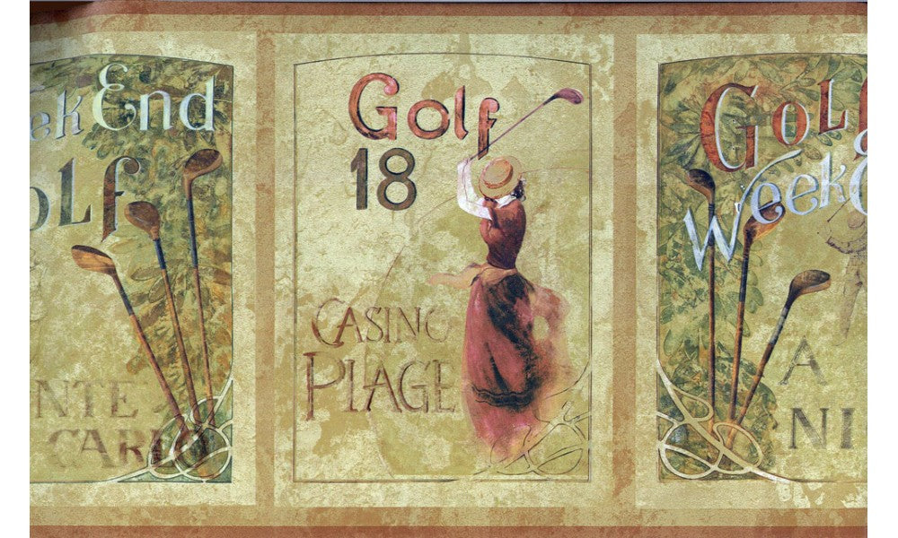 Golf PA5632 Wallpaper Border