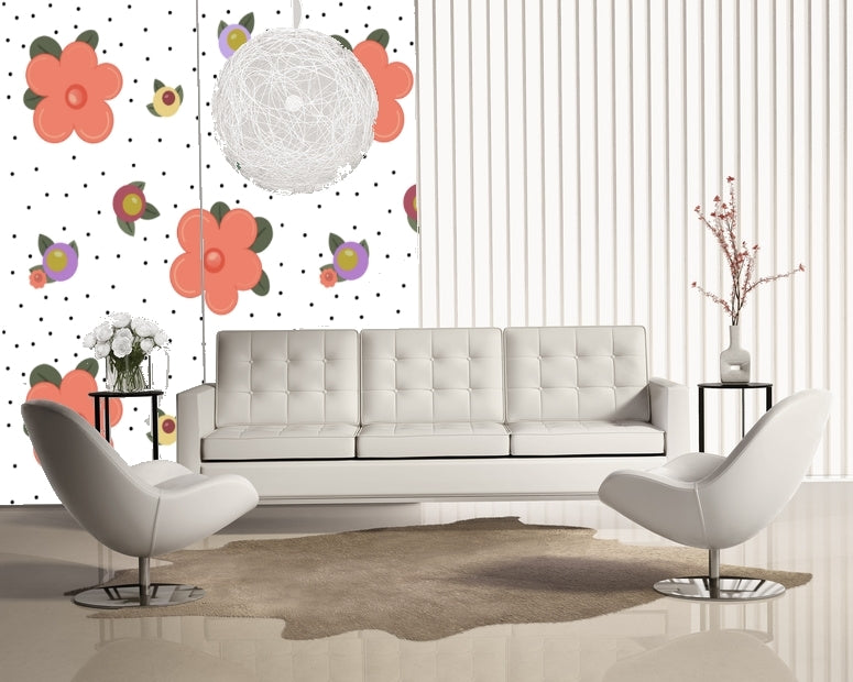 Happy Flowers Wallpaper Panel