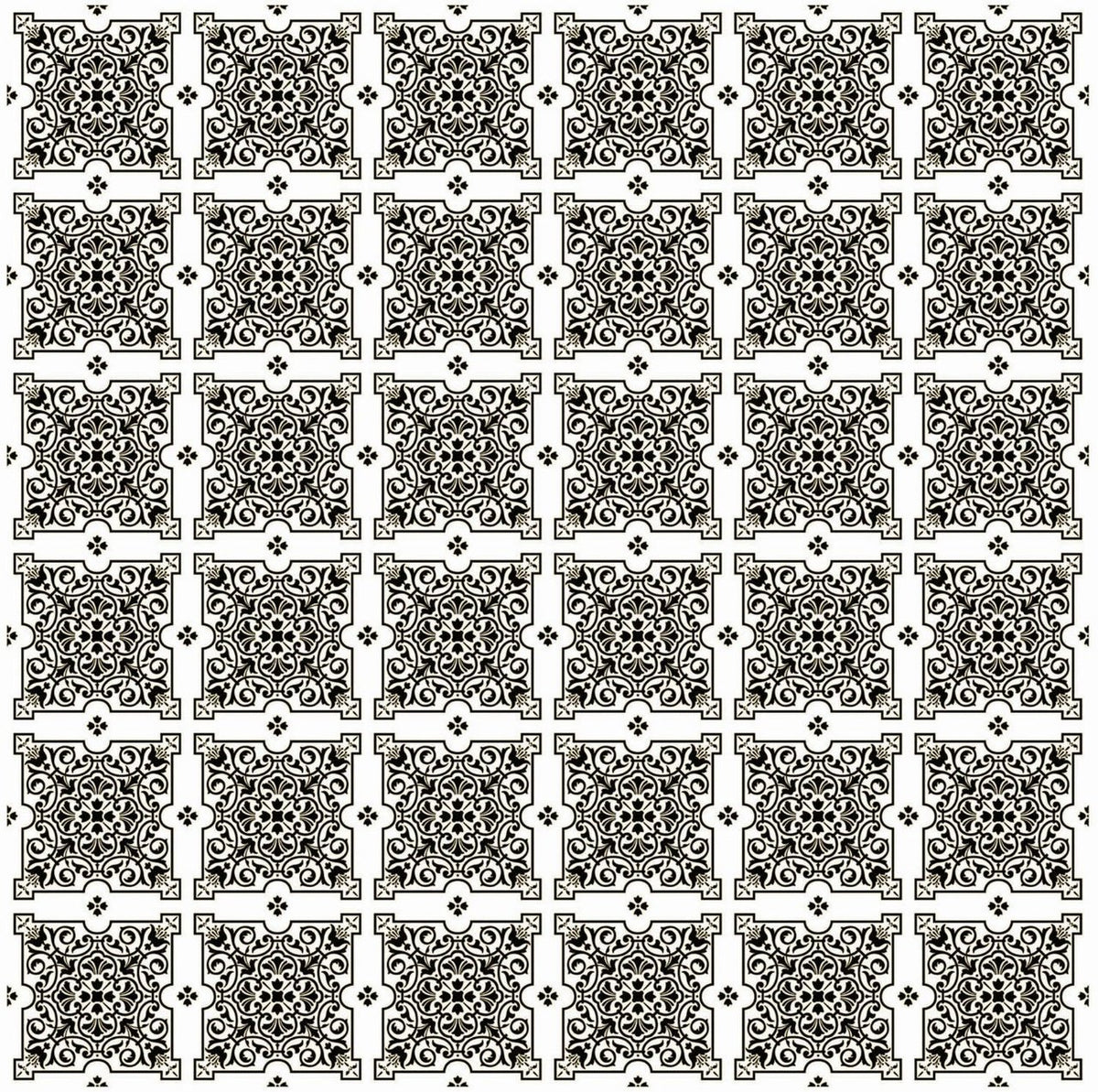 Julien Black White Tiles Contact Paper 20 FT