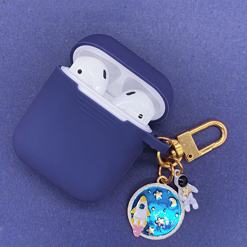 Apple AirPods Protective Silicone Case with Keychain