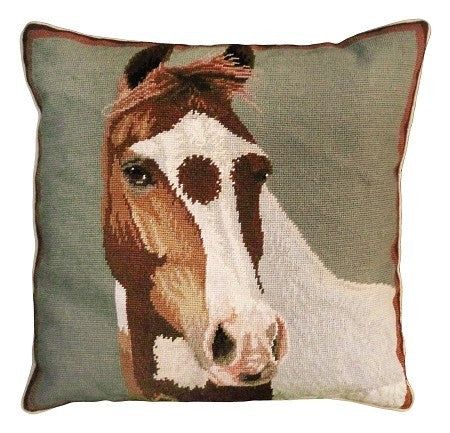 Paint 20 X 20 Needlepoint Decorative Pillow