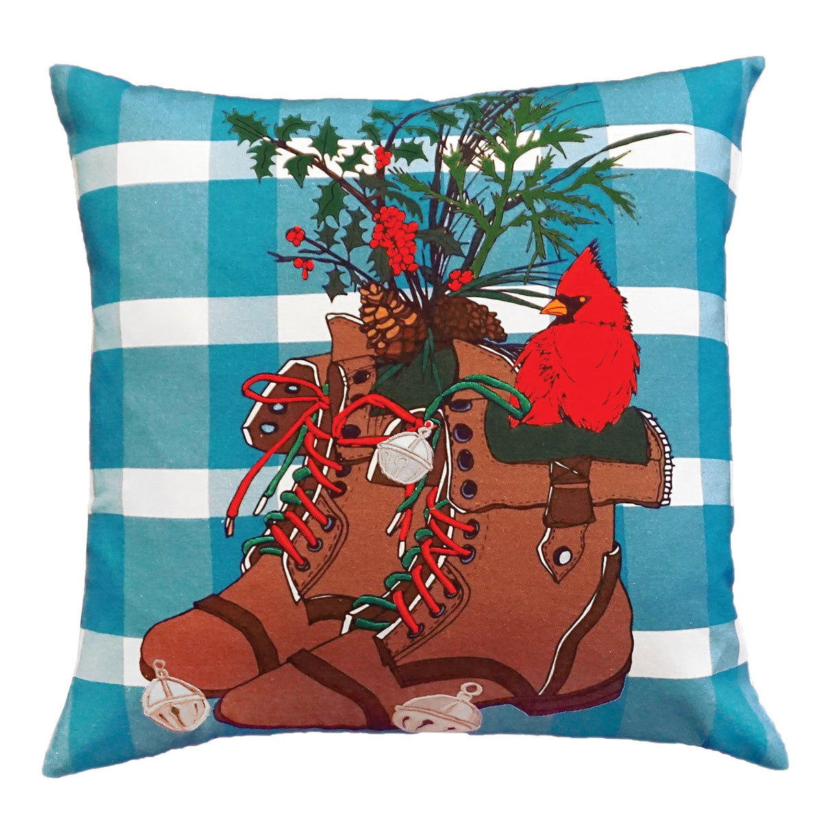 Winter Boots 20&quot;x20&quot; Printed Pillow