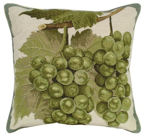 Green Grapes - Helene Verin Pillow