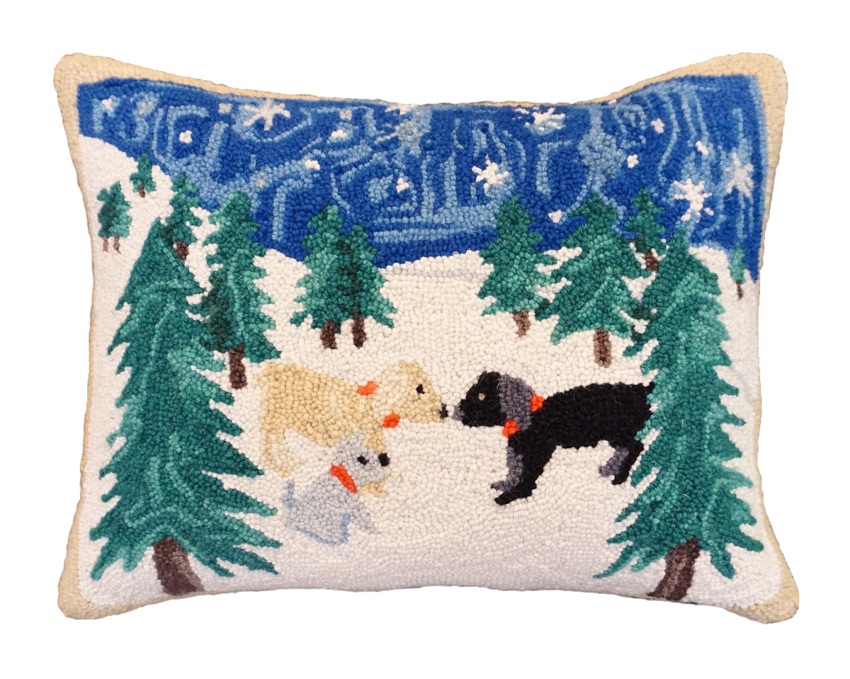 SNOW DOGS PILLOW 16&quot;X20&quot;