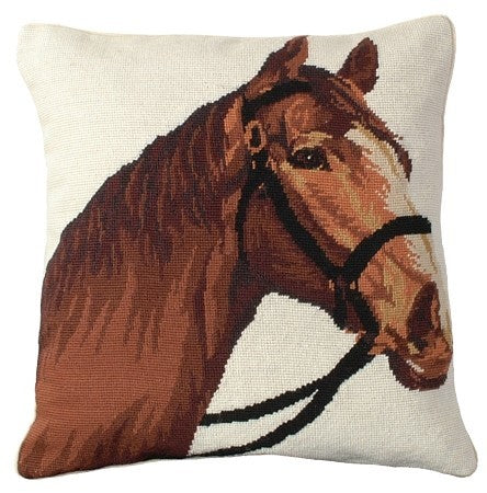Champ Horse Decorative Pillow