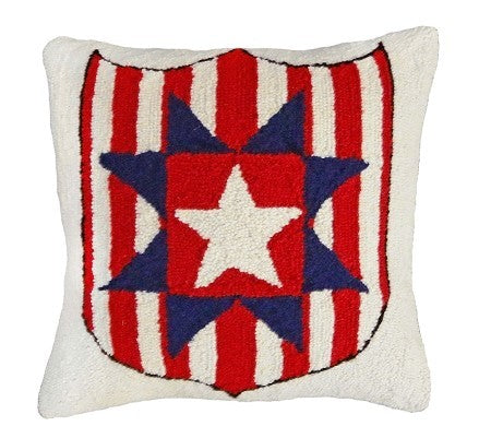 Star and Shield Decorative Pillow