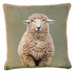Standing Sheep 18x18 Needlepoint Pillow - Gifted Parrot