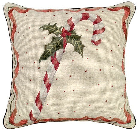 Candy Cane Decorative Pillow