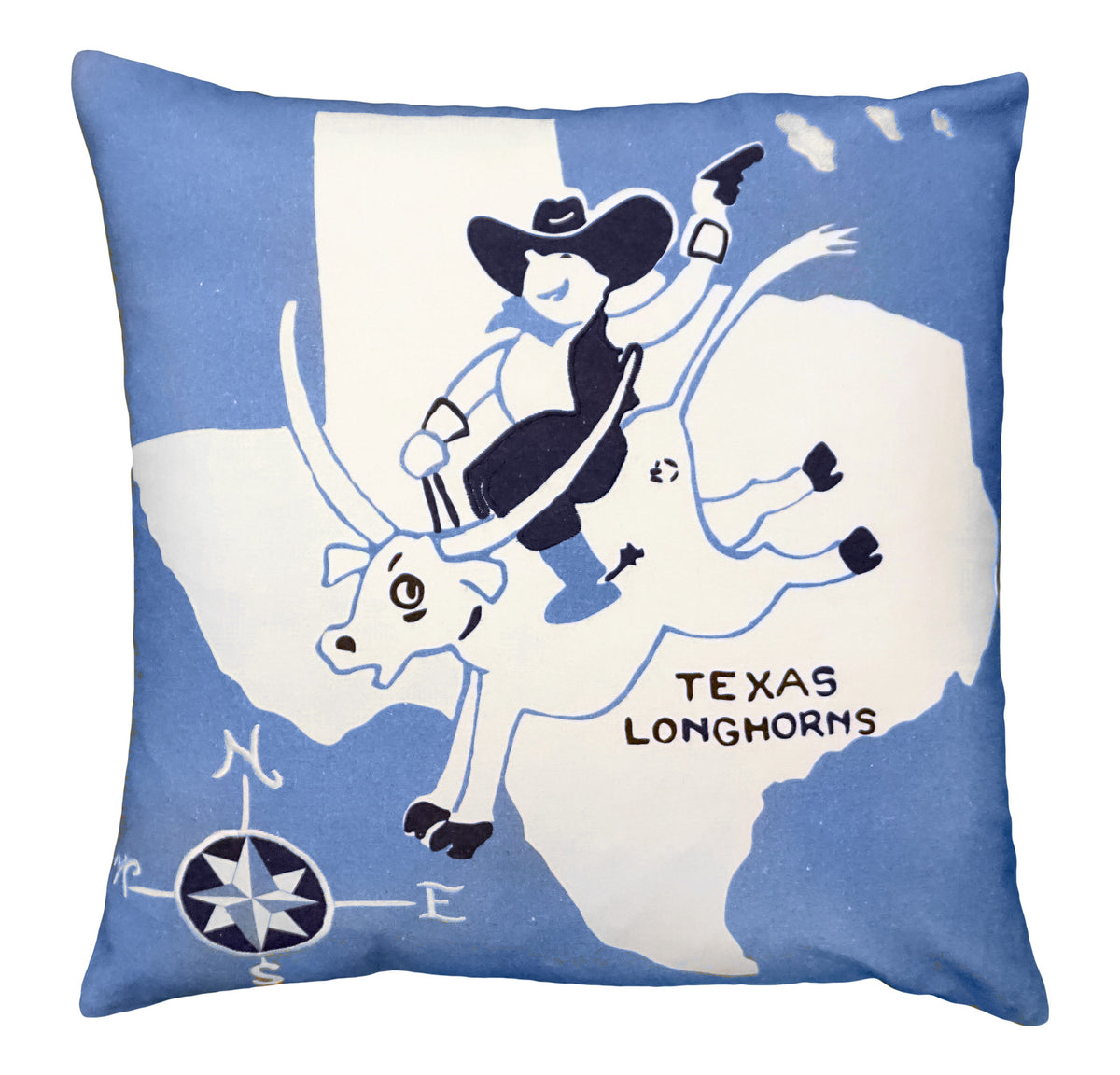 Texas Longhorns 20&quot;x20&quot; Cotton Embroidered Pillow