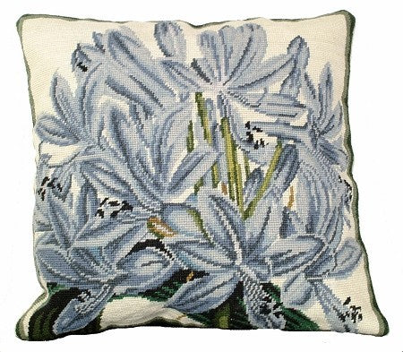 Agapanthus 18 x 18 Needlepoint Pillow