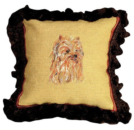 Yorkie Decorative Pillow