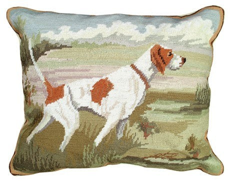 Pointer in the Field Decorative Pillow