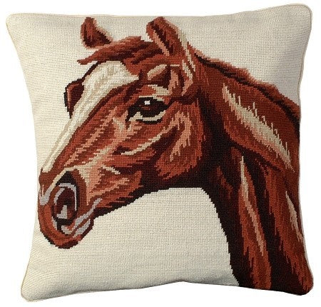 Red Hourse Decorative Pillow