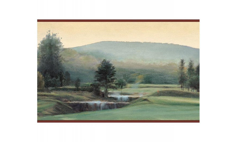 Burgundy Sow Good Deeds FF3202 Wallpaper Border