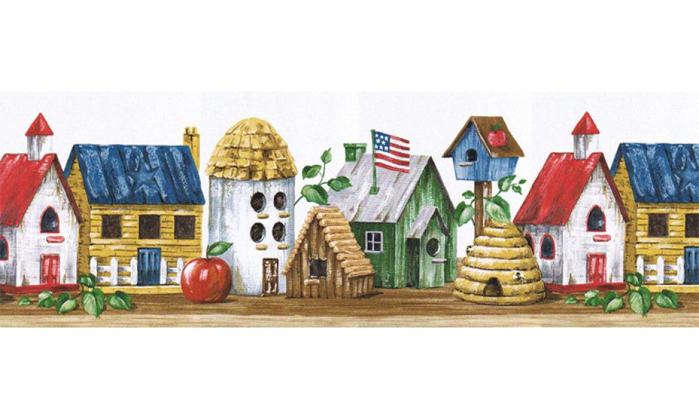 Birds House HIC0018 Wallpaper Border