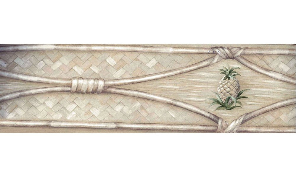 Floral Pineapple 32023CW CW32023 Wallpaper Border