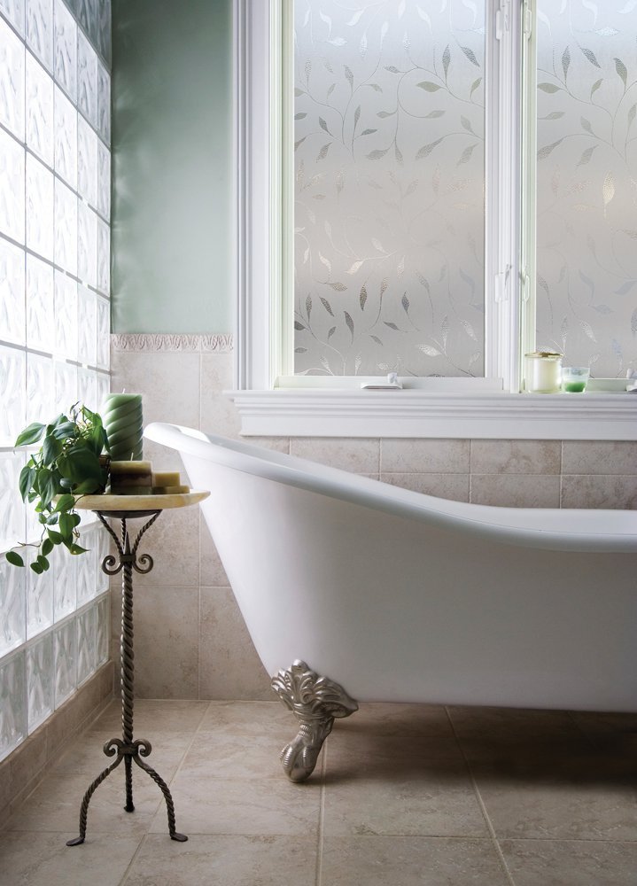 Etched Leaf Large Textured Window Film 36" x 72"