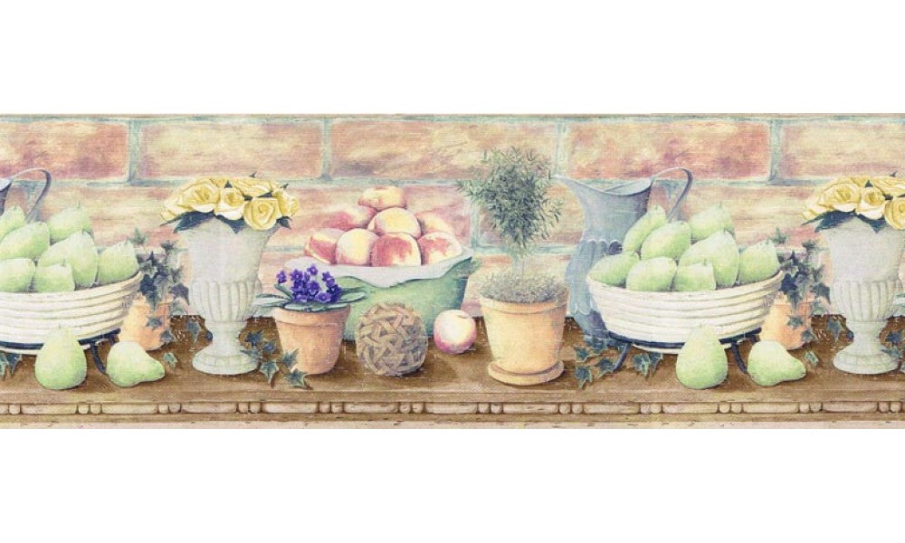 Fruits and Flowers B830225 Wallpaper Border