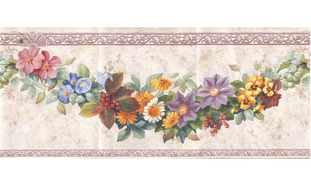 Floral b86277 Wallpaper Border
