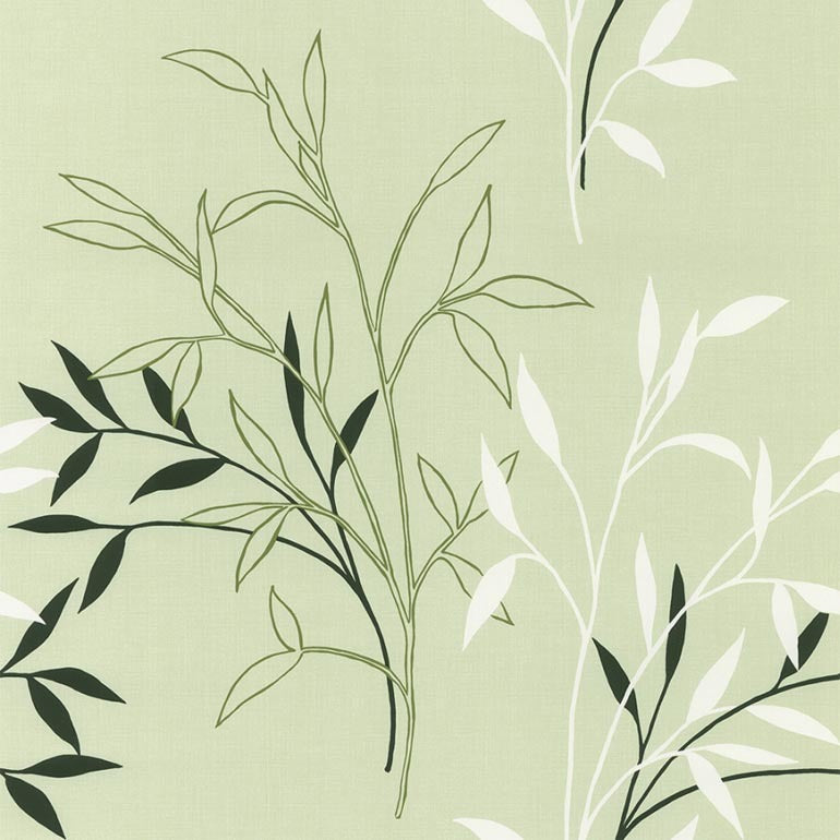 Novelty Light Green Leaves Branches TL29060 Wallpaper