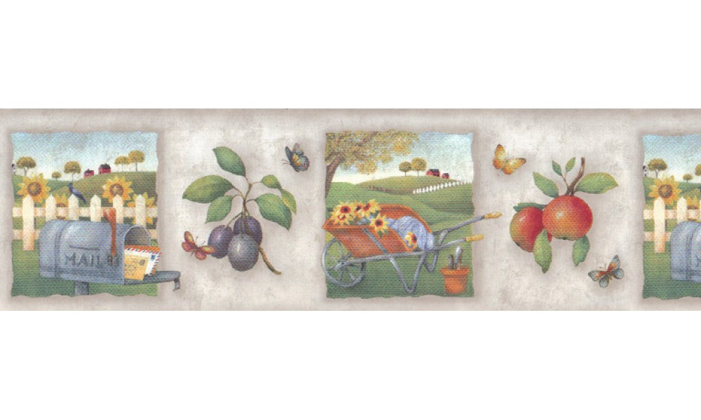 Country b55056 Wallpaper Border