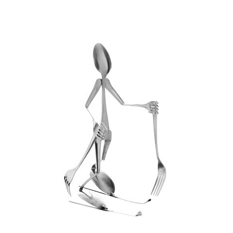 Cross Country Skier Sporty Spoon
