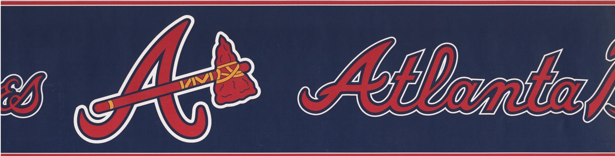 Atlanta Braves MLB Baseball Team ZB3354BD Wallpaper Border