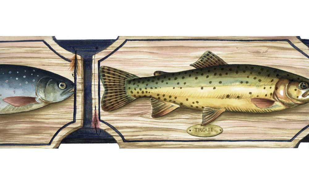 Blue Green Salmon SD25008 Wallpaper Border