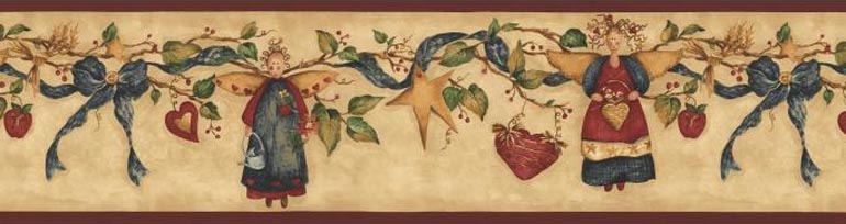 Christmas Angels Heart NC76756LL Wallpaper Border
