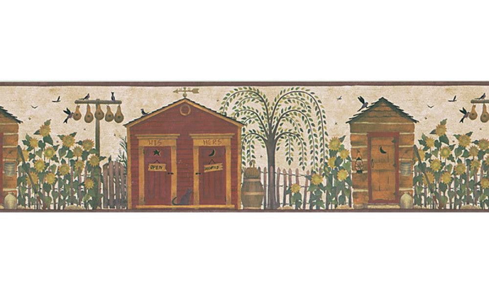 Birds House  HA61063B Wallpaper Border