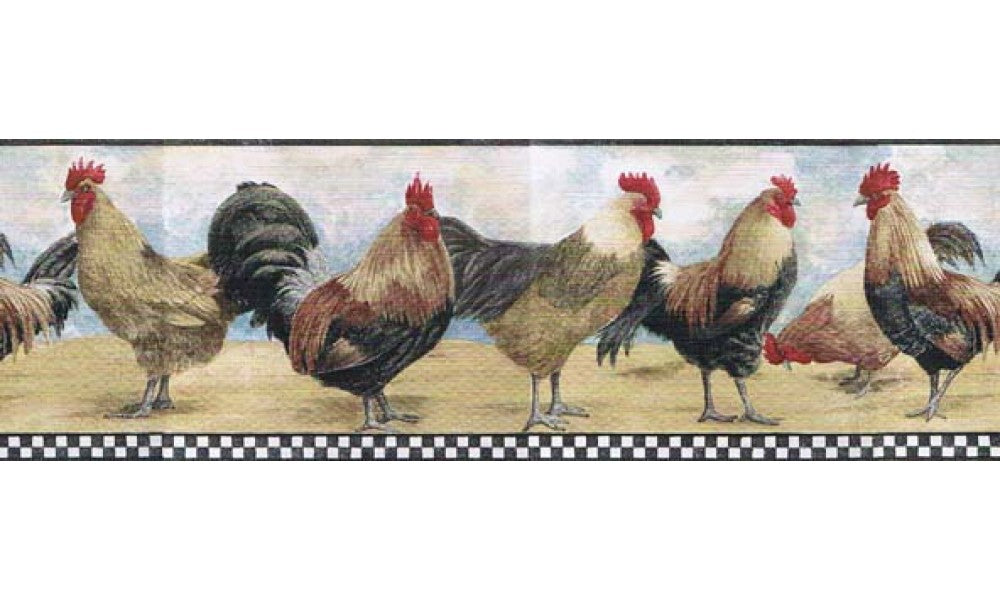 Roosters B8712TRY Wallpaper Border