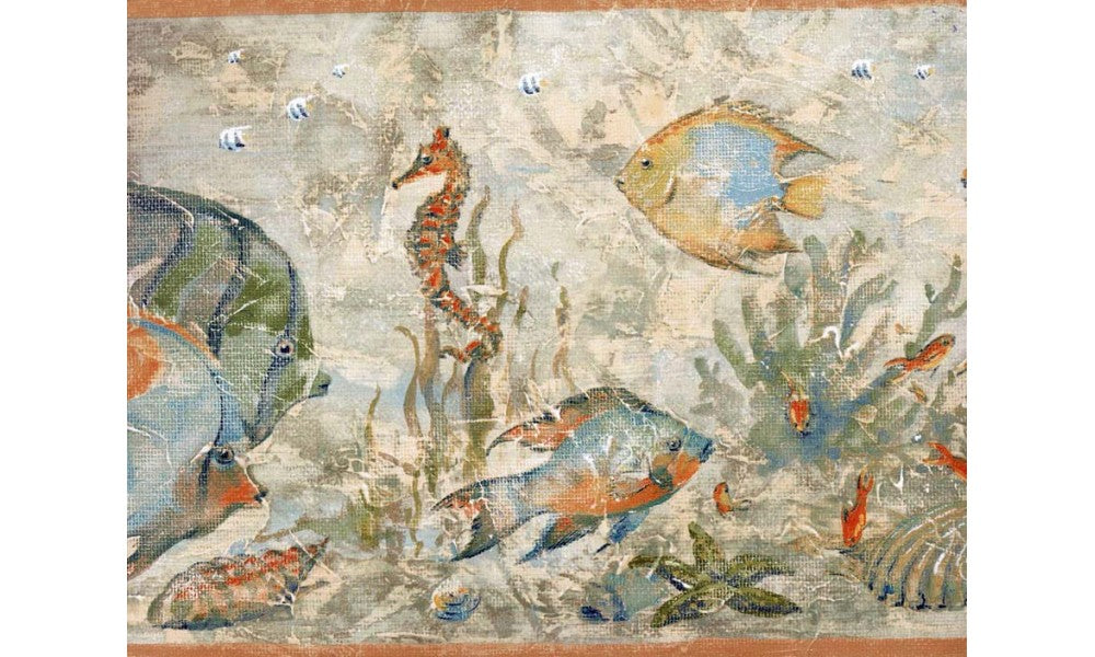 Blue Angel Fish KT8435 Wallpaper Border
