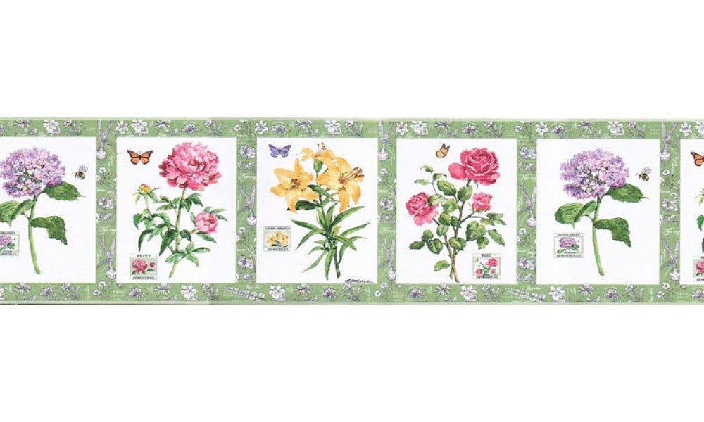 Floral BA7026B Wallpaper Border