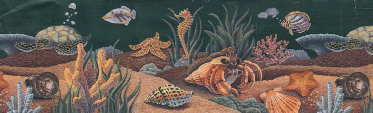 Seabed Ocean Floor B970927RB Wallpaper Border