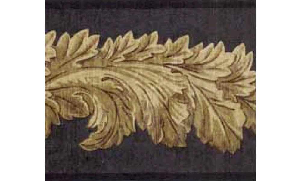 Black Leaf Molding 41706280 Wallpaper Border