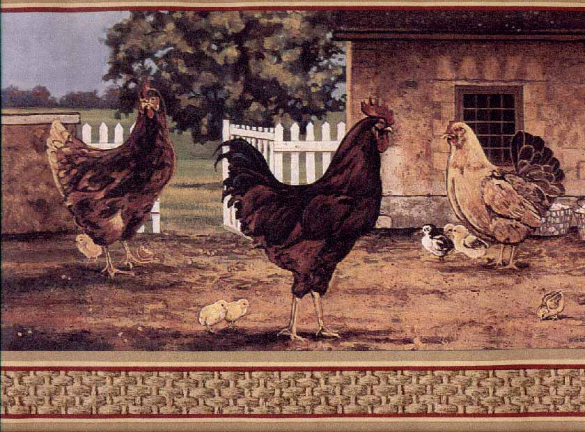 Chicken  Country B95057 Wallpaper Border