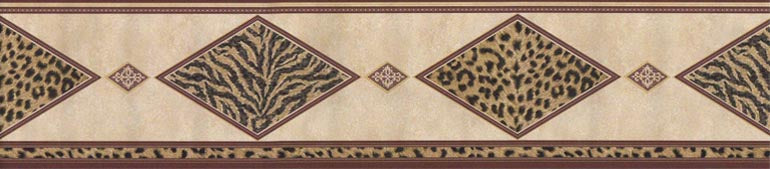 Tiger Leopard Print  FF22029B Wallpaper Border