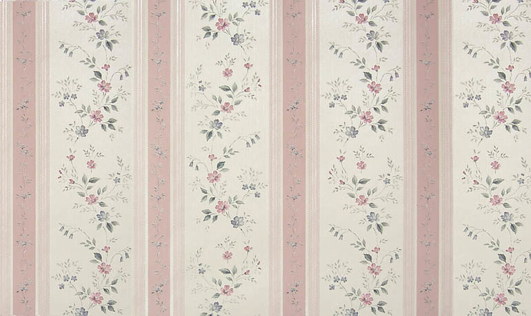 Floral Stripe 1004 Wallpaper