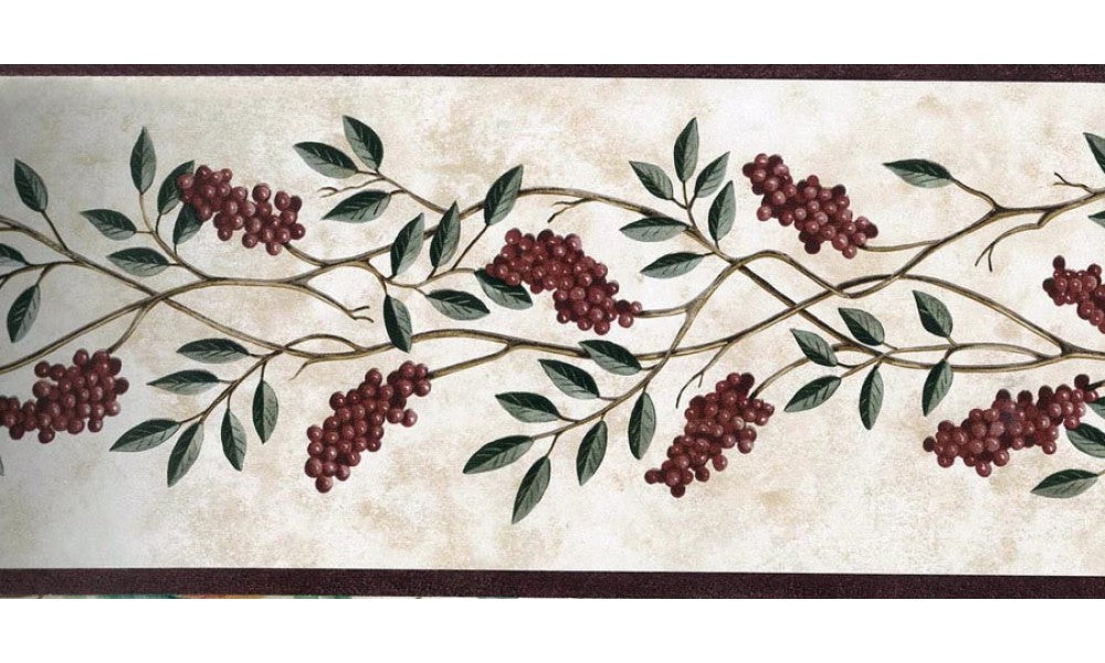 Tiny Red Berries FAM65251 Wallpaper Border
