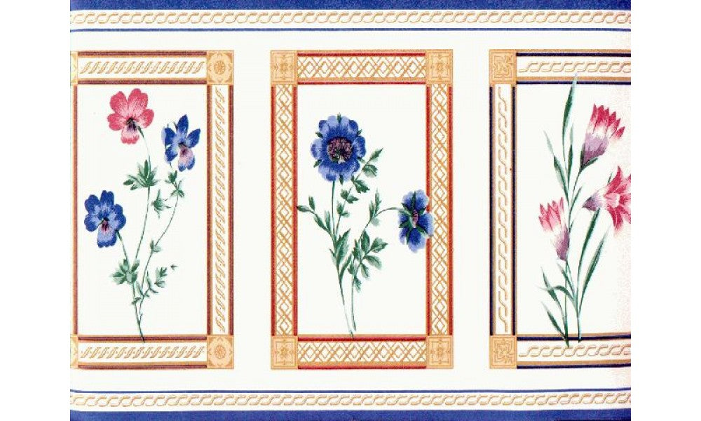 Floral VS3242B Wallpaper Border