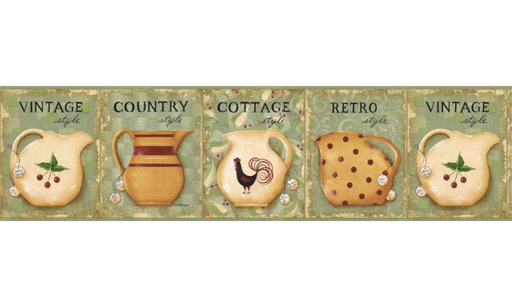 Kitchen VIN7303B Wallpaper Border
